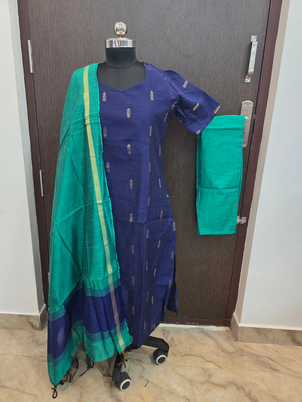 PREMIUM HANDLOOM RAW SILK SALWAR SETS 2222