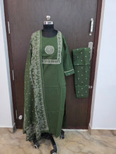 MIRROR WORK JAIPUR COTTON 3 PIECE SALWAR SETS 0537