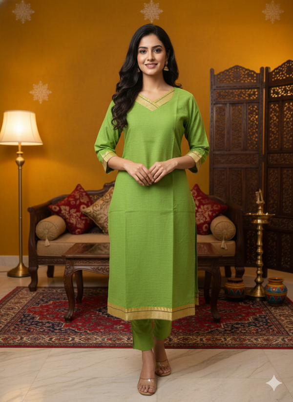 BUDGET FRIENDLY TRADITIONAL MANGALGIRI COTTON KURTIS 0233