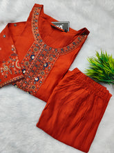 PREMIUM VATICAN ETHNIC SILK KURTI +PANT SETS 0496