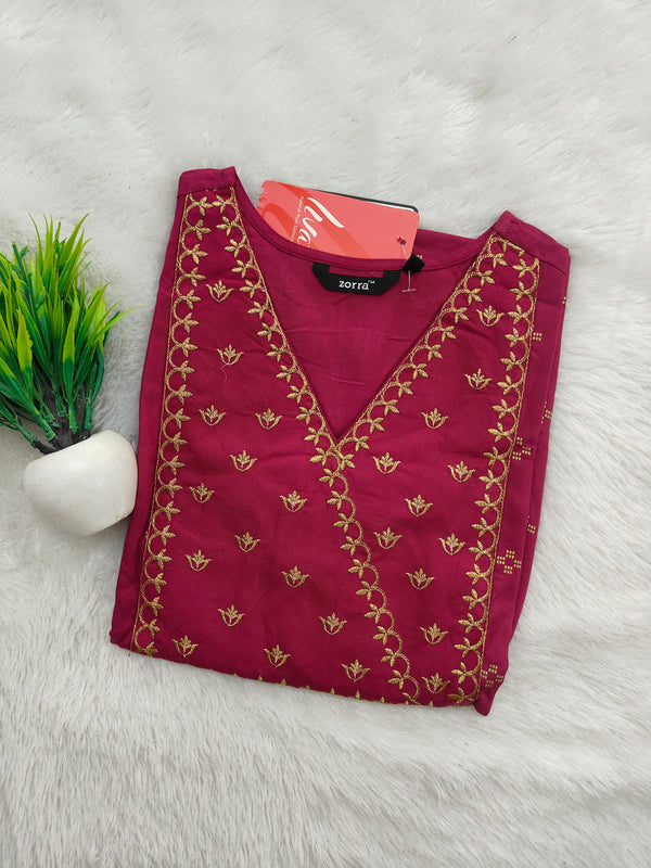 EMBRODIERY OFFICE /COLLEGE WEAR KURTIS 0456