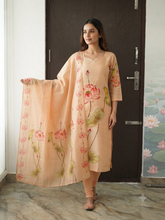 PREMIUM TUSSAR SILK KURTI +DUPPATTA 0569