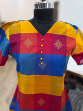 PREMIUM MULTI COLUR RAW SILK KURTIS 0514