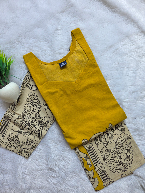 HAND CRAFTED PREMIUM KALAMKARI KURTIS 0482