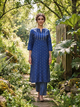 ROYAL BLUE RAW SILK CO-ORD SETS 0614