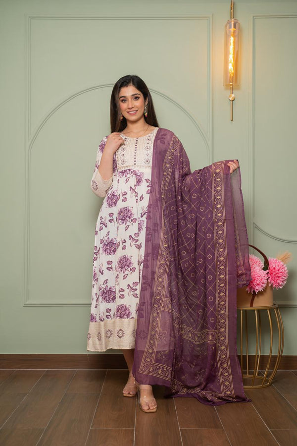 ANARKALI KURTI + DUPATTA SET 0485