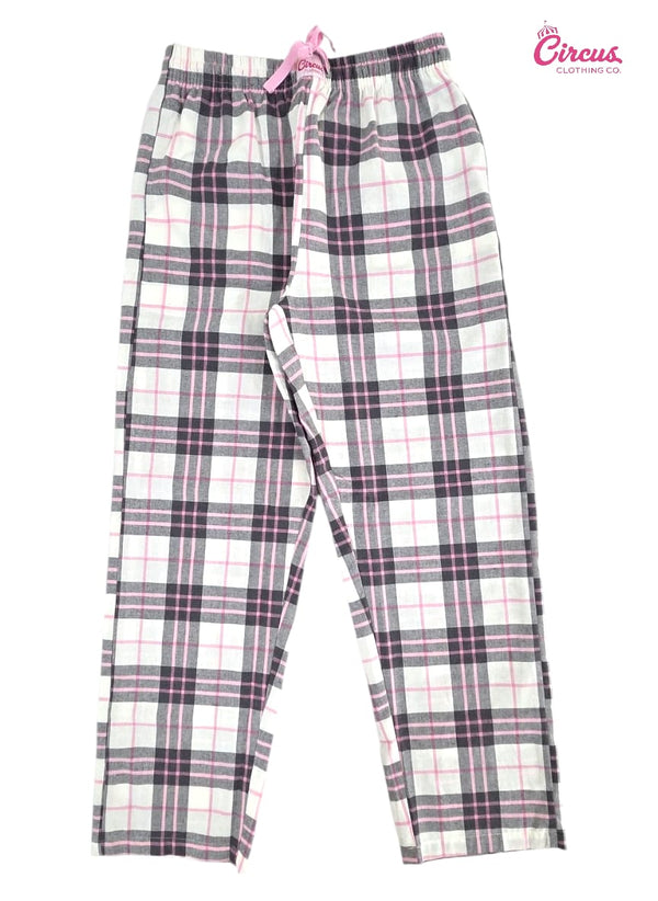 GREY&PINK WOMEN'S PYJAMA PANTS/0558