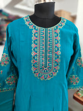 PREMIUM VATICAN ETHNIC SILK KURTI +PANT SETS 0496