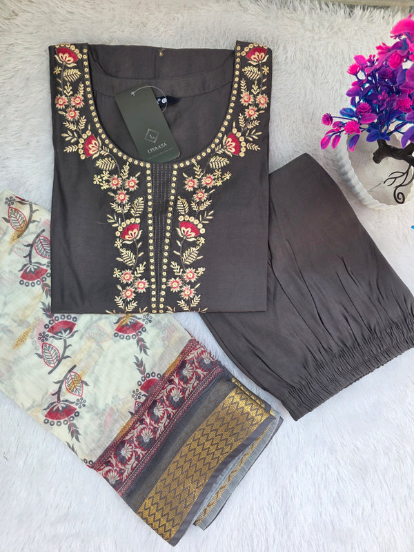 PREMIUM BERLIN SILK 3 PCS SALWAR SETS 0522
