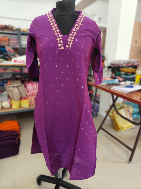 EMBRODIERY OFFICE /COLLEGE WEAR KURTIS 0456
