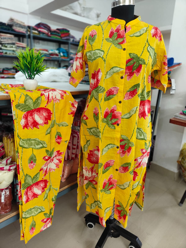 TRENDING JAIPUR COTTON A-LINE CORD SETS 0466