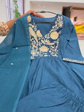 TEAL BLUE JAIPUR COTTON UMBRELLA SALWAR SETS 0549