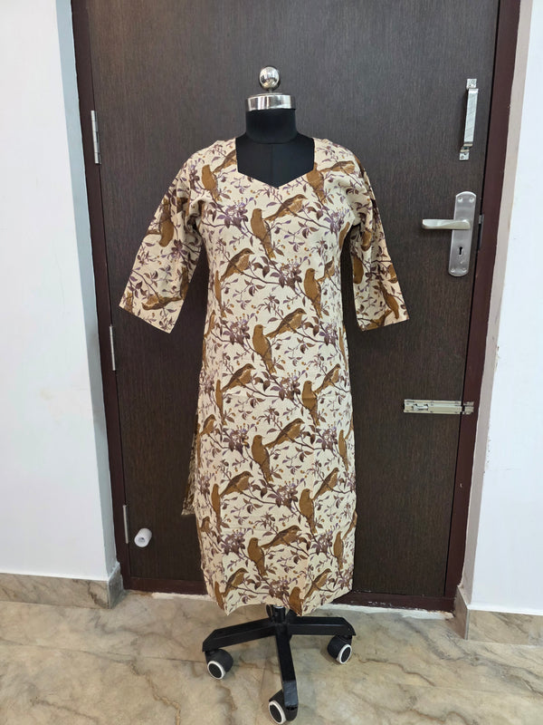 HAND CRAFTED PREMIUM KALAMKARI KURTIS 0482