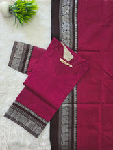 PREMIUM HANDLOOM KANCHI COTTON KURTI WITH DUPATTA 0619
