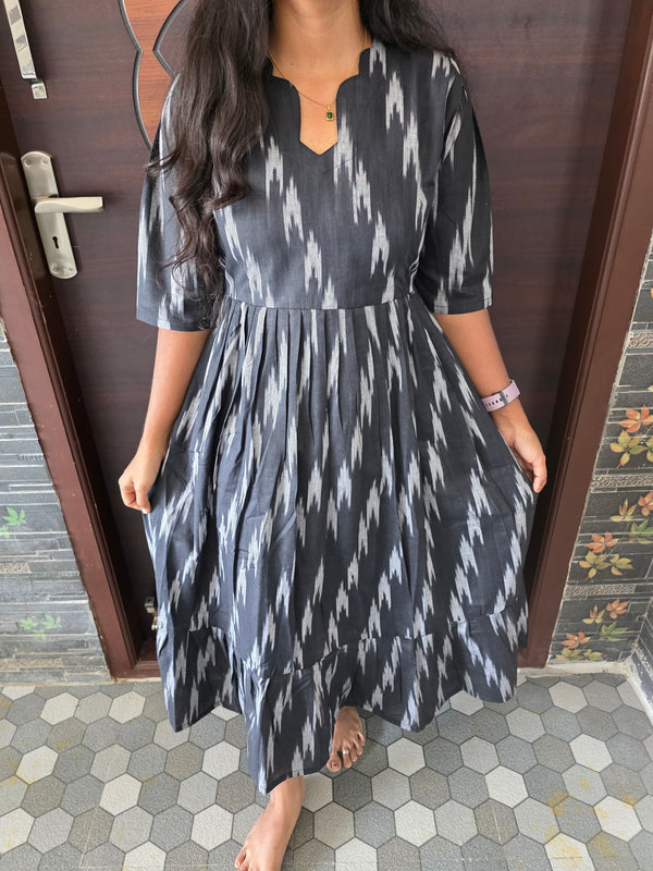 IKKAT COTTON MAXI DRESS / 0646