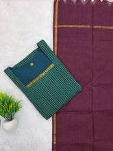 HANDLOOM CHECKS KURTI WITH CONTRAST DUPATTA 0631
