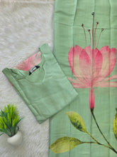 PREMIUM TUSSAR SILK KURTI +DUPPATTA 0569