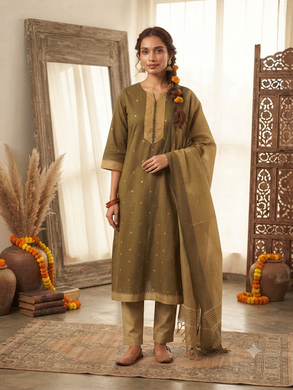 PREMIUM HANDLOOM COTTON SALWAR SETS 0444