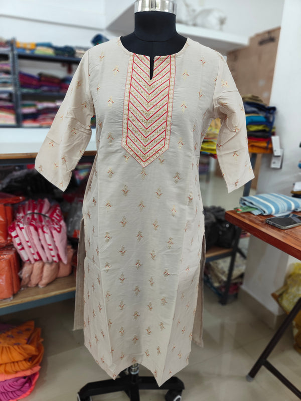 EMBROIDERY OFFICE /COLLEGE WEAR KURTIS 0456