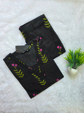 SOFT COTTON CO-ORD SETS BLACK / 0645