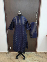 NAVY RAW SILK CO-ORD SETS 0614