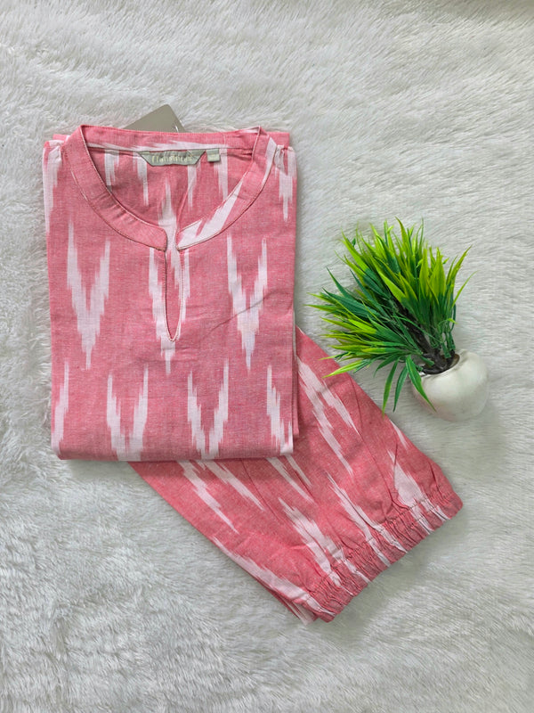 POCHAMPALLY IKKAT COTTON CO-ORD SETS 0590