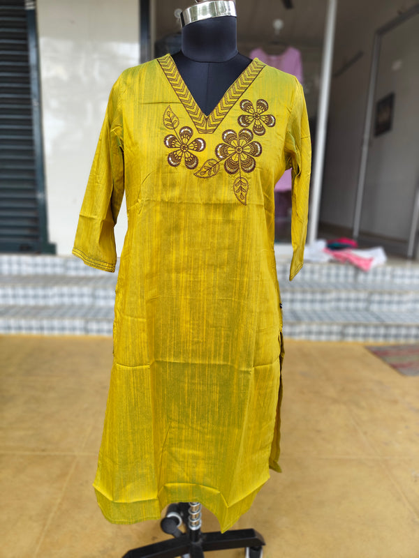 EMBROIDERY OFFICE /COLLEGE WEAR KURTIS 0456