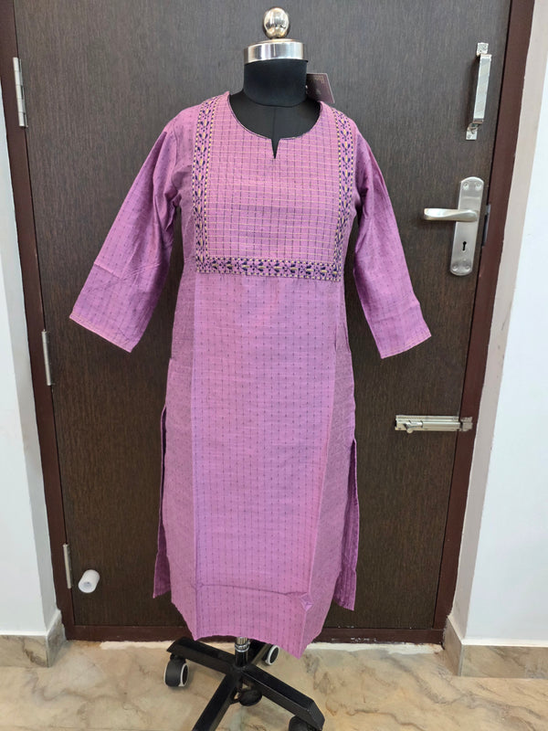 THREAD EMBROIDERY SILK COTTON KURTIS 0530