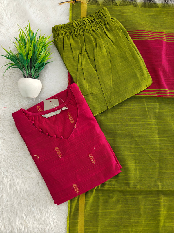 PREMIUM DUPION RAW SILK SALWAR SETS 2222