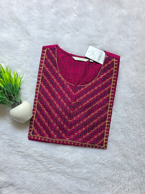 THREAD EMBROIDERY SILK COTTON KURTIS 0530