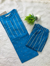 TURQUISE BLUE RAW SILK CO-ORD SETS 0614