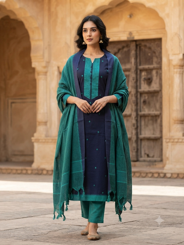 PREMIUM HANDLOOM COTTON SALWAR SETS 0444