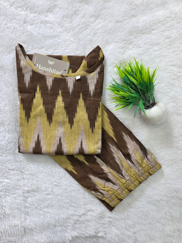 POCHAMPALLY IKKAT COTTON CO-ORD SETS 0590