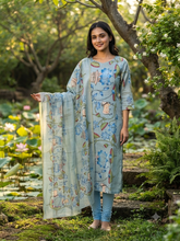 PREMIUM TUSSAR SILK KURTI +DUPPATTA 0569