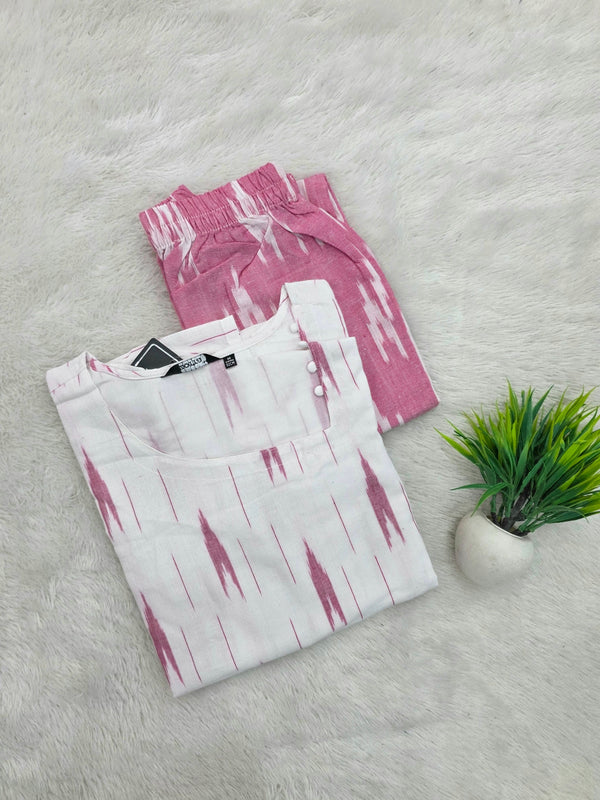 POCHAMPALLY IKKAT COTTON CO-ORD SETS 0590