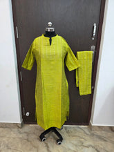 GREEN RAW SILK CO-ORD SETS 0614
