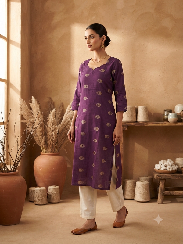 RAW SILK KURTIS 0609