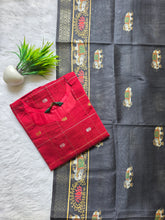 PREMIUM RAW SILK KURTI WITH KALAMKARI DUPPATTA 0509