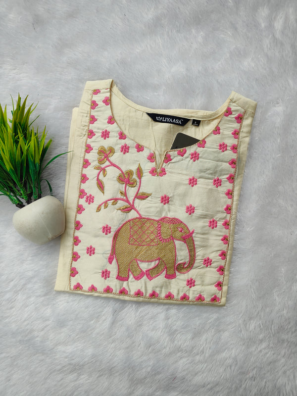 EMBRODIERY OFFICE /COLLEGE WEAR KURTIS 0456