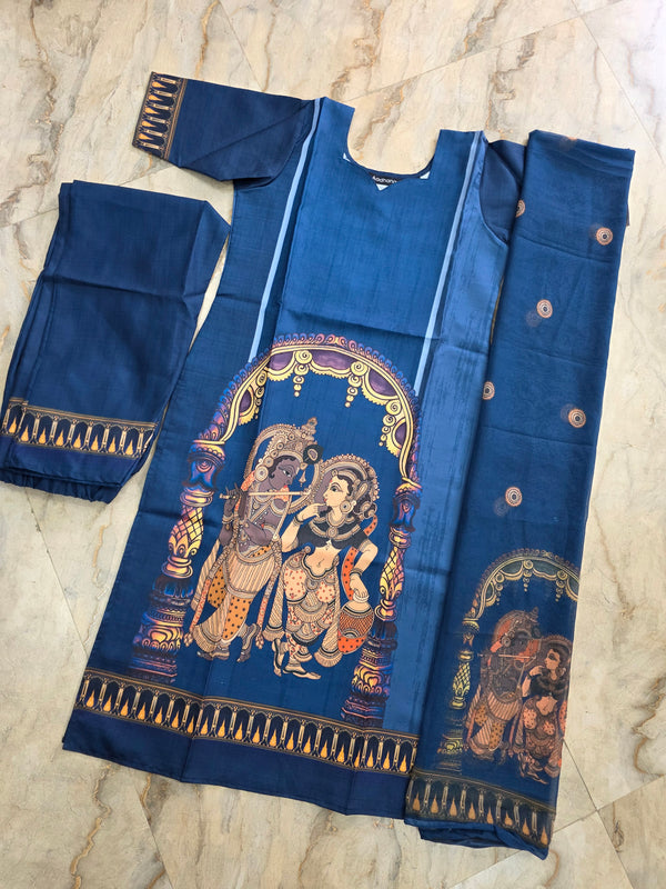 RADHAKRISHNA THEMED SALWAR SETS 0541