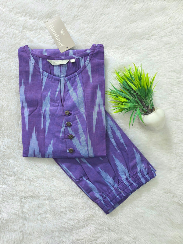POCHAMPALLY IKKAT COTTON CO-ORD SETS 0590