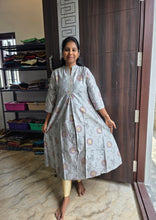 PREMIUM SILK COLLAR NECK UMBRELLA KURTIS 0556