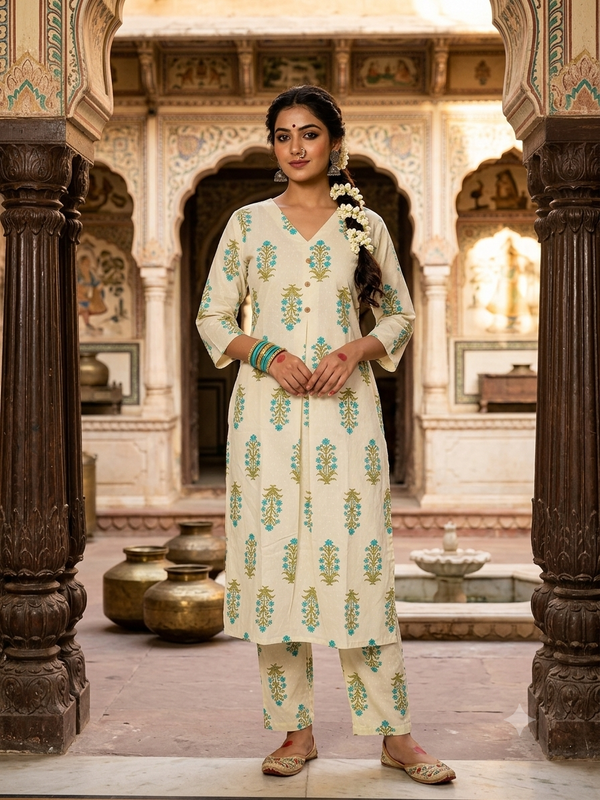 HANDBLOCK COTTON CO-ORD SETS 0601
