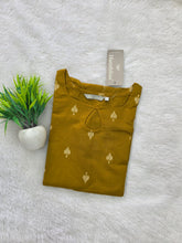 KEYHOLE PREMIUM FLEX COTTON KURTIS MUSTARD 0582