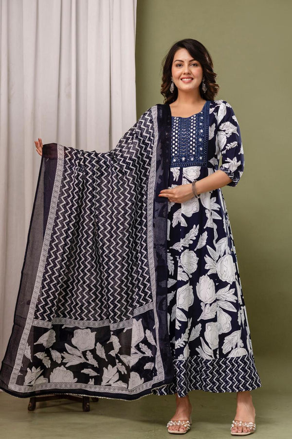 ANARKALI KURTI + DUPATTA SET 0485