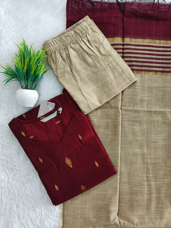 PREMIUM DUPION RAW SILK SALWAR SETS 2222