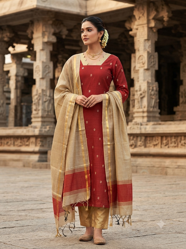 HANDLOOM PREMIUM RAW SILK SALWAR SETS 0630