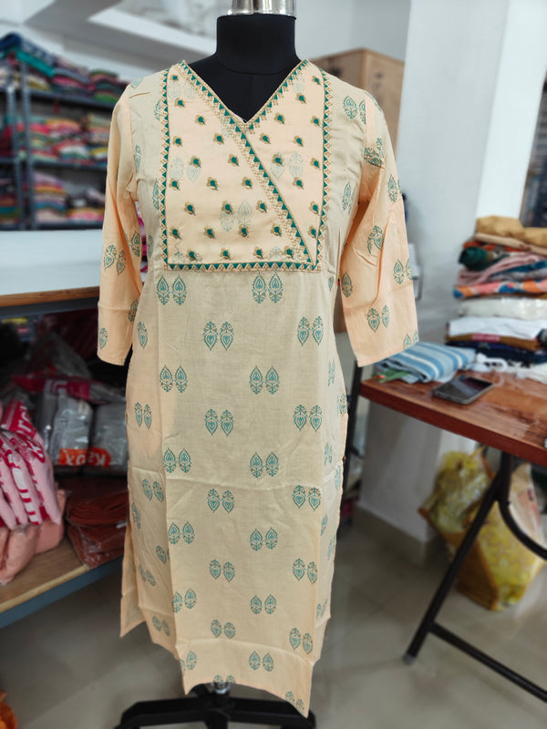 EMBROIDERY OFFICE /COLLEGE WEAR KURTIS 0456