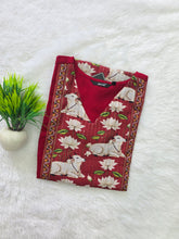 KALAMKARI THEMED BERLIN SILK KURTIS 0615