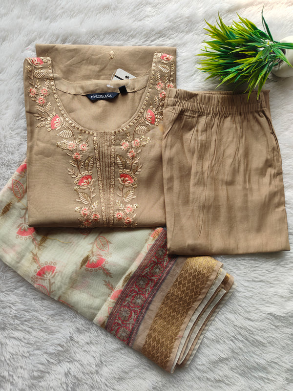 PREMIUM BERLIN SILK 3 PIECE SALWAR SETS 0522